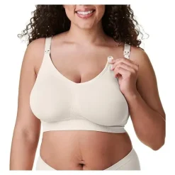 Bravado Nursing Bras*- Body Silk Seamless Nursing Bra Full Cup Sizes, Antique White, Medium