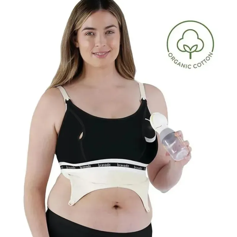 Bravado Nursing Bras*- Clip & Pump Hands-Free Nursing Accessory 17D Xl Dove Heather
