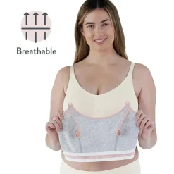 Bravado Nursing Bras*- Clip & Pump Hands-Free Nursing Accessory 17D Xl Dove Heather