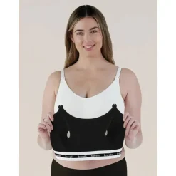 Bravado Breast Pump Accessories*Designs Clip and Pump Hands-Free Nursing Bra Accessory, Black - THE BREAST PUMP IS NOT INCLUDED