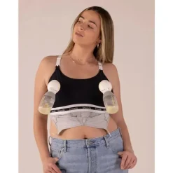 Bravado Breast Pump Accessories*Designs Clip and Pump Hands-Free Nursing Bra Accessory, Black - THE BREAST PUMP IS NOT INCLUDED