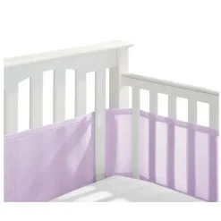 BreathableBaby Bumpers, Liners & Skirts*- Classic Breathable Mesh Crib Liner, Lavender