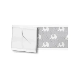 BreathableBaby Bumpers, Liners & Skirts*- Classic Breathable Mesh Crib Liner, Peaceful Elephant Gray