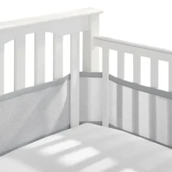 BreathableBaby Bumpers, Liners & Skirts*- Classic Breathable Mesh Crib Liner, Gray