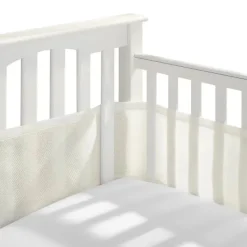 BreathableBaby Bumpers, Liners & Skirts*- Classic Breathable Mesh Crib Liner, Ecru