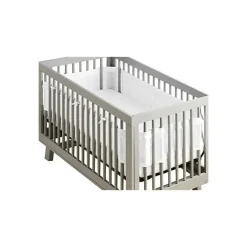 BreathableBaby Bumpers, Liners & Skirts*- Deluxe Breathable Mesh Crib Liner, White Ruffle