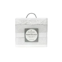 BreathableBaby Bumpers, Liners & Skirts*- Deluxe Breathable Mesh Crib Liner, White Ruffle