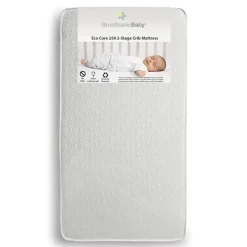 BreathableBaby Mattresses, Pads & Covers*- Eco Core 250 1-Stage Dual Sided, White