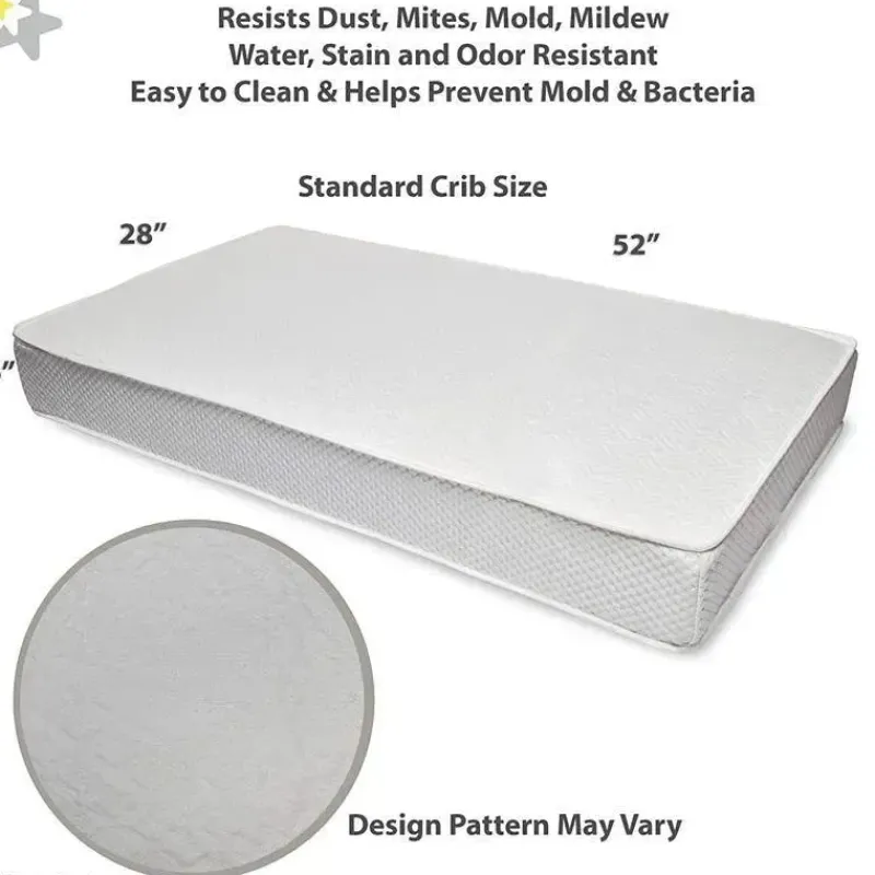 BreathableBaby Mattresses, Pads & Covers*- Eco Core 250 1-Stage Dual Sided, White