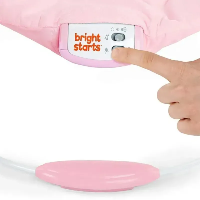 Bright Starts Mickey & Minnie|Bouncers, Swings & Rockers*- Baby Disney Minnie Mouse Rosy Skies Bouncer Pink