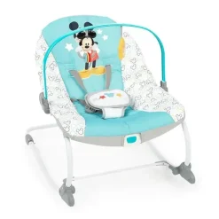 Bright Starts Mickey & Minnie|Bouncers, Swings & Rockers*- Disney Baby Mickey Mouse Infant To Toddler Rocker