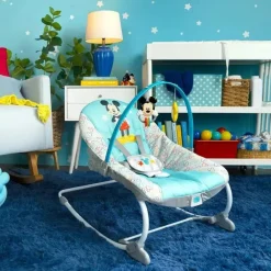 Bright Starts Mickey & Minnie|Bouncers, Swings & Rockers*- Disney Baby Mickey Mouse Infant To Toddler Rocker