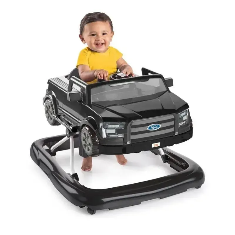 Bright Starts Walkers|Toys For 0-12 Months*- Ford F-150 4-in-1 Agate Black Baby Activity Center & Push Walker