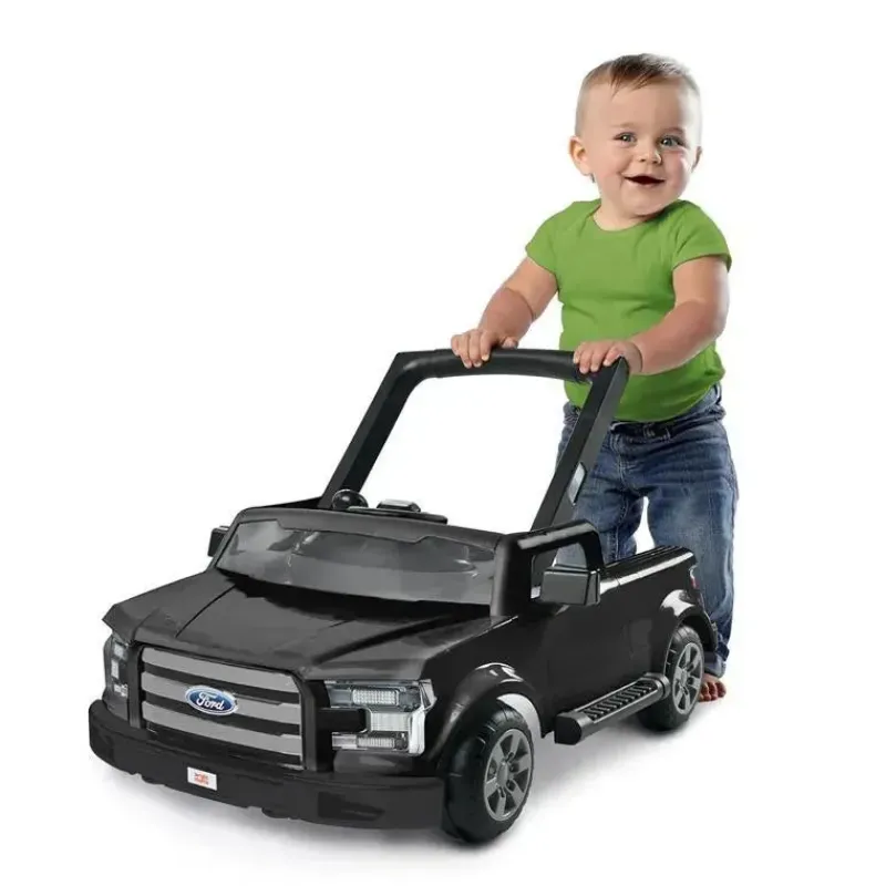 Bright Starts Walkers|Toys For 0-12 Months*- Ford F-150 4-in-1 Agate Black Baby Activity Center & Push Walker