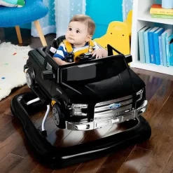 Bright Starts Walkers|Toys For 0-12 Months*- Ford F-150 4-in-1 Agate Black Baby Activity Center & Push Walker