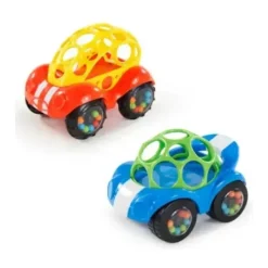 Bright Starts Cars|Cars, Trucks & Trains*- Rattle & Roll Buggie Easy Grasp Push Vehicle