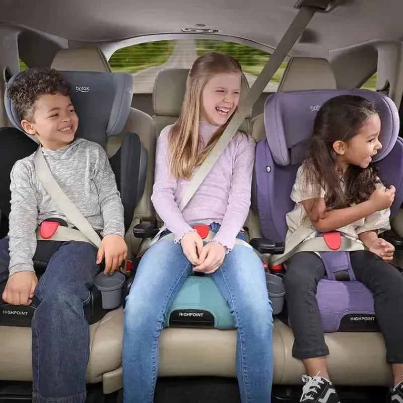 Britax Booster Car Seats*- Highpoint 2-Stage Belt Positioning Booster Car Seat, Gray Ombre