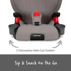 Britax Booster Car Seats*- Highpoint 2-Stage Belt Positioning Booster Car Seat, Gray Ombre