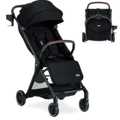 Britax Lightweight Strollers*- Juniper Compact On-The-Go Stroller, Raven Black