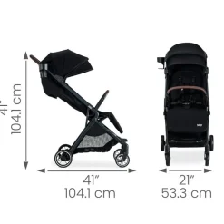Britax Lightweight Strollers*- Juniper Compact On-The-Go Stroller, Raven Black