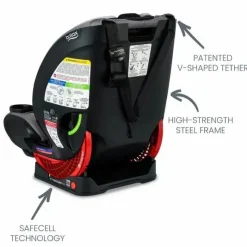 Britax All In One Car Seat|Convertible Car Seats*- One4Life ClickTight All-in-One Convertible Car Seat, Glacier Graphite