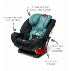 Britax All In One Car Seat|Convertible Car Seats*- One4Life ClickTight All-in-One Car Seat, Jade Onyx