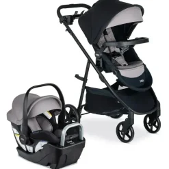 Britax Travel Systems*- Willow Brook S+ Travel System with Alpine Anti-Rebound Base, Graphite Onyx