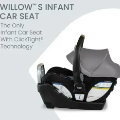 Britax Infant Car Seats*- Willow S Infant Car Seat with Alpine Anti-Rebound Base, Graphite Onyx