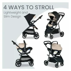 Britax Travel Systems*Willow Brook S + Travel System with Alpine Anti-Rebound Base - Sand Onyx