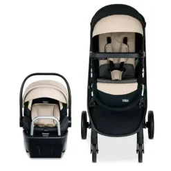Britax Travel Systems*Willow Brook S + Travel System with Alpine Anti-Rebound Base - Sand Onyx