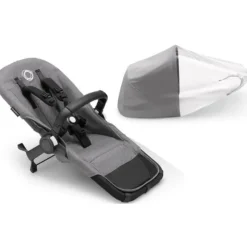 Bugaboo Add-On Seats & Boards*- Donkey 5 Duo Extension Set Grey Mélange