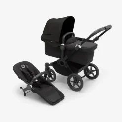 Bugaboo Single To Double Strollers*- Donkey 5 Mono Complete Black/Midnight Black