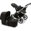 Bugaboo Single To Double Strollers|Double Strollers*- Donkey 5 Mono Complete Single-to-Double Stroller, Aluminum/Midnight Black