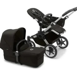Bugaboo Single To Double Strollers|Double Strollers*- Donkey 5 Mono Complete Single-to-Double Stroller, Aluminum/Midnight Black