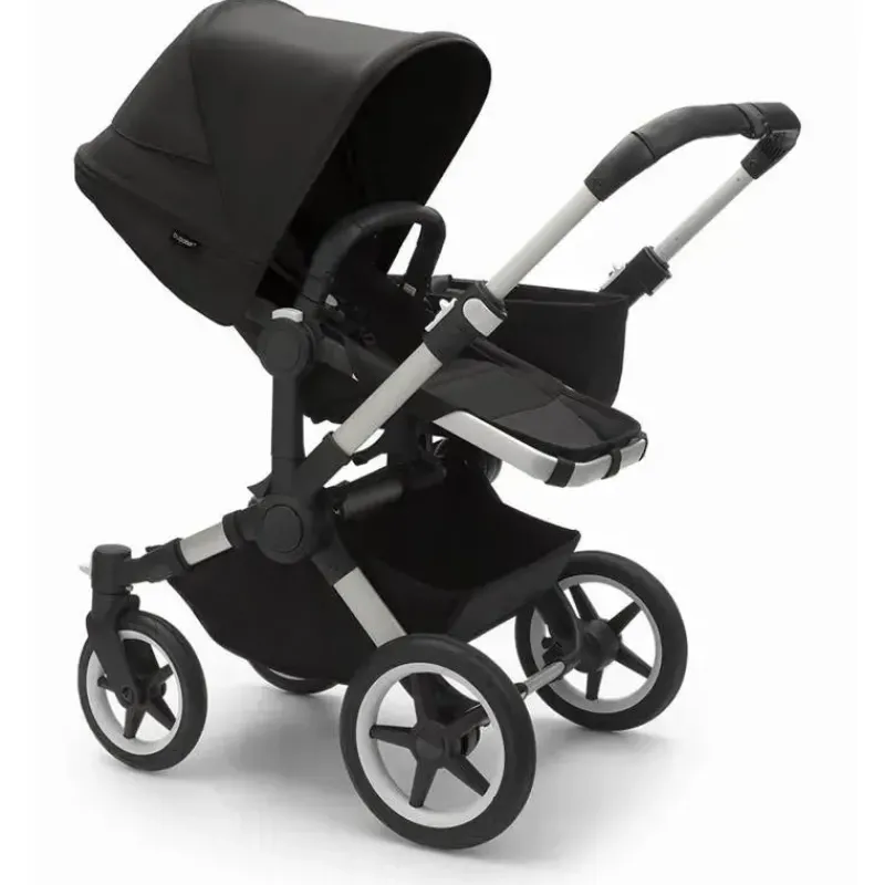 Bugaboo Single To Double Strollers|Double Strollers*- Donkey 5 Mono Complete Single-to-Double Stroller, Aluminum/Midnight Black