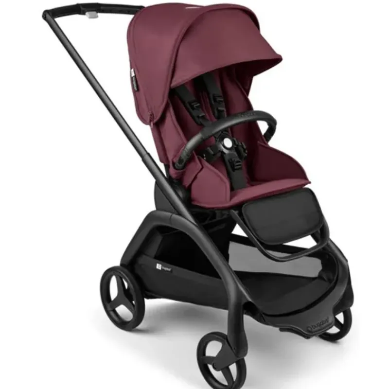 Bugaboo Lightweight Strollers*- Dragonfly Seat Complete, Black/Dark Cherry-Dark Cherry