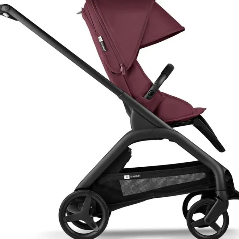 Bugaboo Lightweight Strollers*- Dragonfly Seat Complete, Black/Dark Cherry-Dark Cherry
