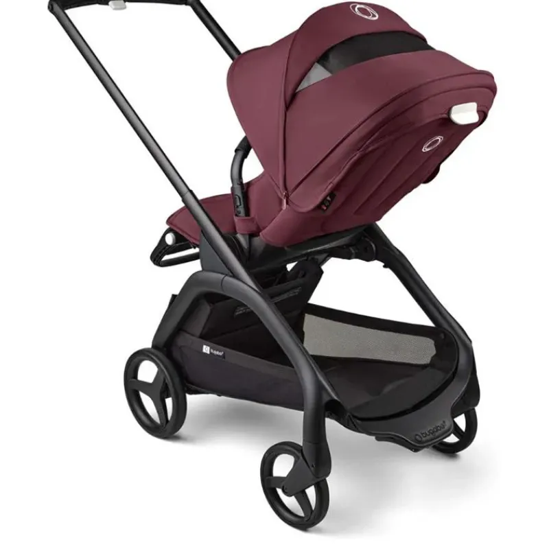 Bugaboo Lightweight Strollers*- Dragonfly Seat Complete, Black/Dark Cherry-Dark Cherry