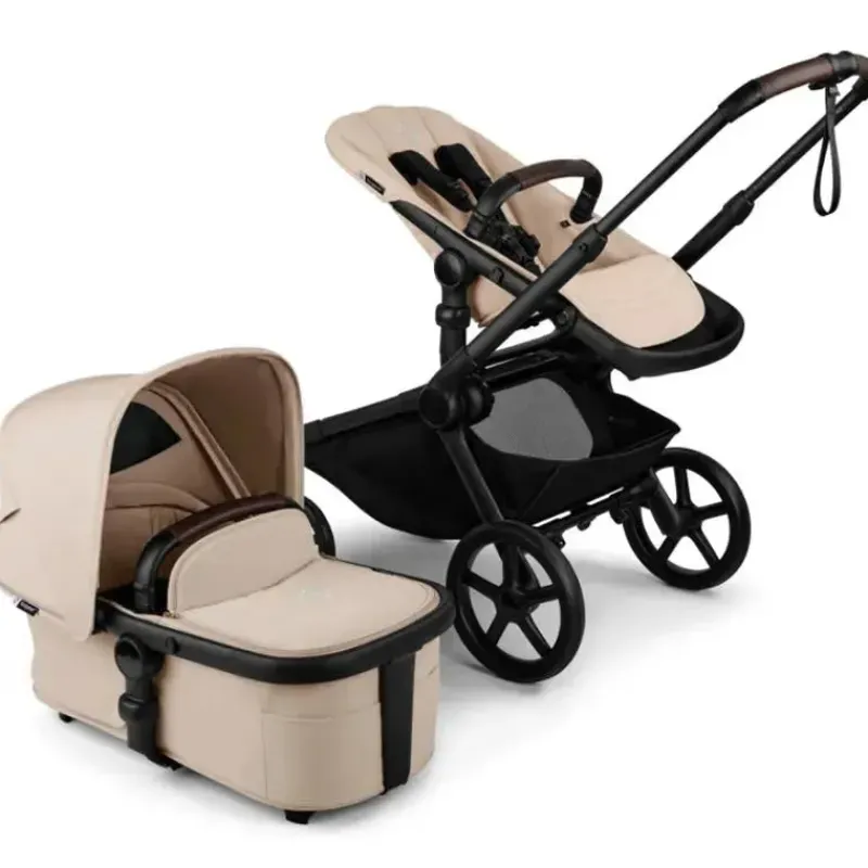 Bugaboo Single To Double Strollers|Double Strollers*- Kangaroo Complete Stroller, Black/Desert Taupe