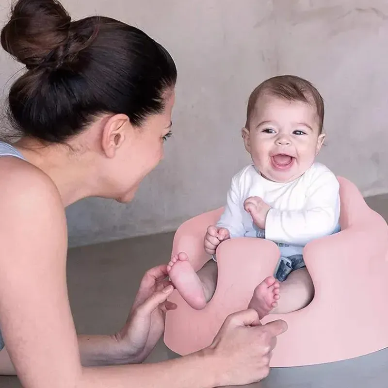 Bumbo High Chair*- Pink Infant Floor Seat Baby Sit up Chair