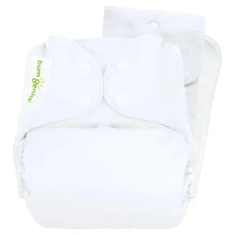 BumGenius Cloth & Reusable Diapers*- Original One-Size Pocket-Style Cloth Diaper 5.0, White