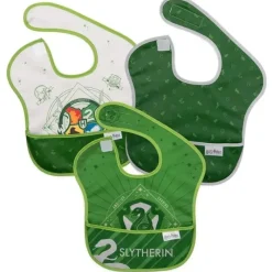 Bumkins Harry Potter|Bibs*19 - Harry Potter Superbib 3 Pack, Slytherin