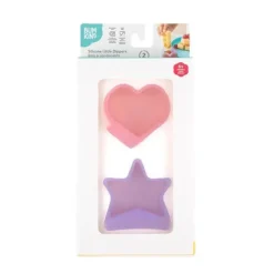 Bumkins Utensils & Accessories|Dishes, Utensils & Food Containers*- Baby Silicone Little Dippers, Attaches to Bowls, Dishes and Plates, 2 Pack, Magenta Jelly