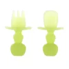 Bumkins Utensils & Accessories|Dishes, Utensils & Food Containers*- Baby Utensils Set, Chewtensils Silicone, Green Jelly