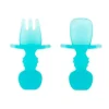 Bumkins Utensils & Accessories|Dishes, Utensils & Food Containers*- Baby Utensils Set, Chewtensils Silicone, Blue Jelly