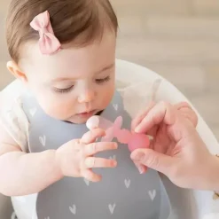 Bumkins Utensils & Accessories|Dishes, Utensils & Food Containers*- Baby Utensils Set, Chewtensils Silicone, Pink Jelly