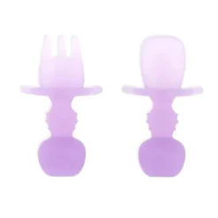 Bumkins Utensils & Accessories|Dishes, Utensils & Food Containers*- Baby Utensils Set, Chewtensils Silicone, Purple Jelly