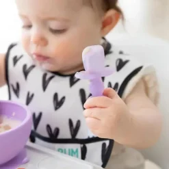Bumkins Utensils & Accessories|Dishes, Utensils & Food Containers*- Baby Utensils Set, Chewtensils Silicone, Purple Jelly