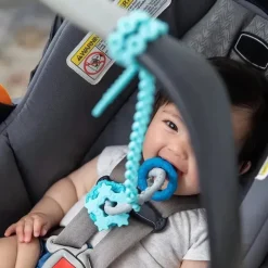Bumkins Rattles & Teethers*- Blue Silicone Accessory Tethers