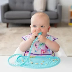 Bumkins Rattles & Teethers*- Blue Silicone Accessory Tethers